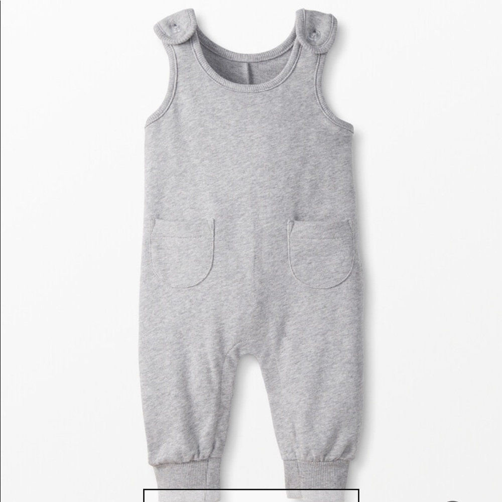 Hanna Andersson French terry pocket overalls